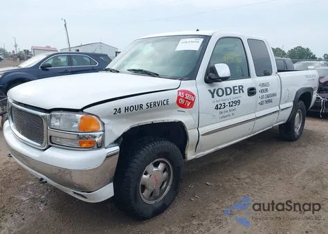 2002 GMC Sierra 1500 Sle из США, поврежденный, VIN 2GTEK19T821144874